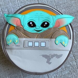 NEW Loungefly Disney Star Wars Grogu the Child Mandalorian Crossbody Bag NWT